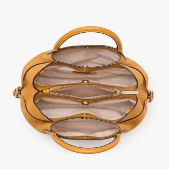 Kate spade New York Small Suede Dumpling bag in Squash Blossom - Picture 3 of 7